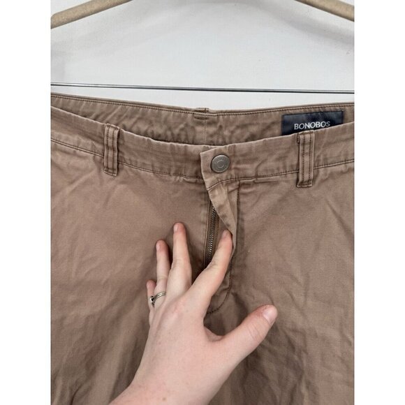 Bonobos Straight Leg Graham Slacks Men 32/32 Khaki Classic Pant Preppy Casual - Picture 10 of 10